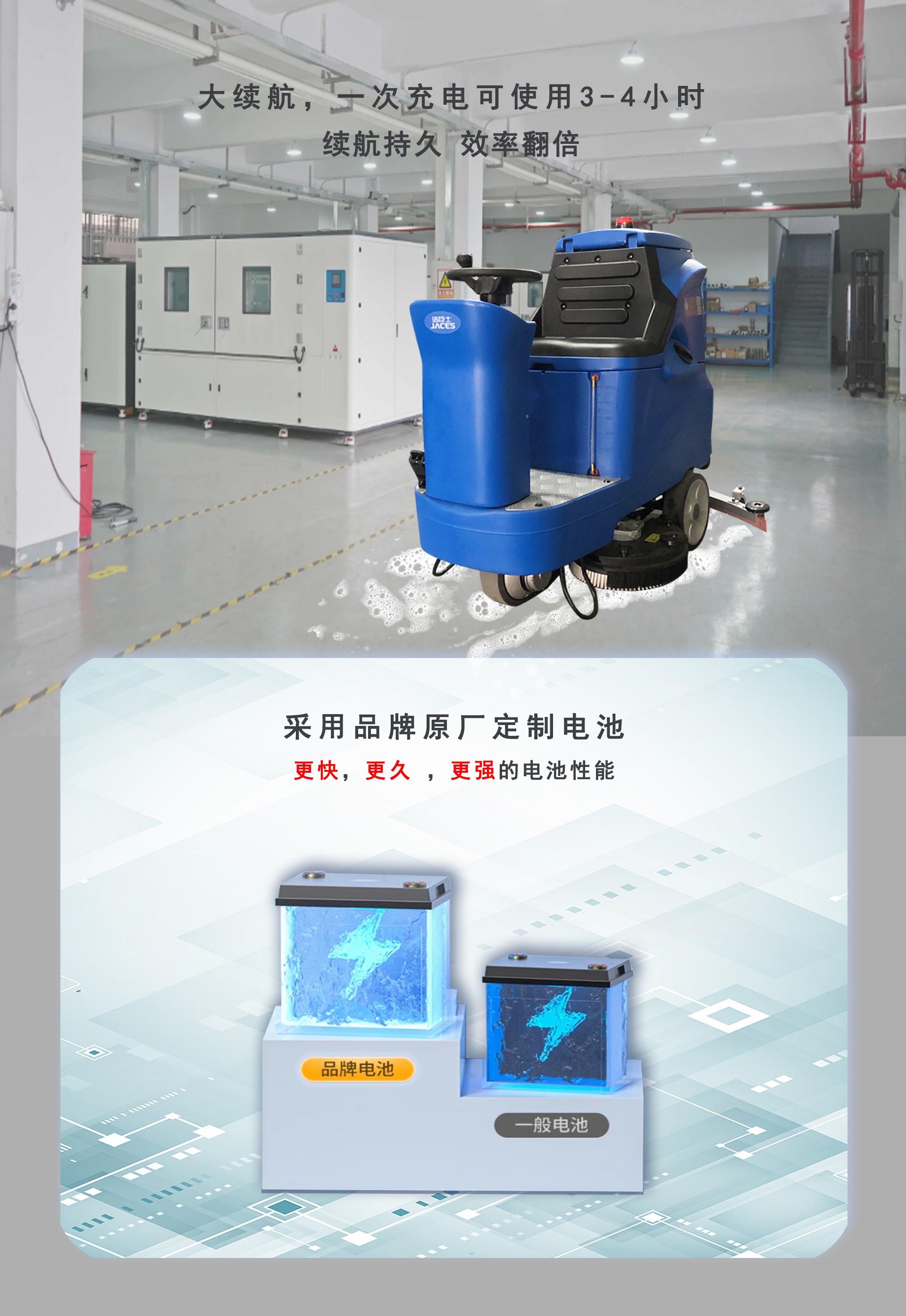 深圳潔臣士,車間駕駛式洗地機(jī)